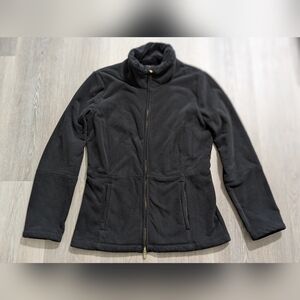 Lilly Pulitzer Women's Black Fleece Jacket - M - Preloved